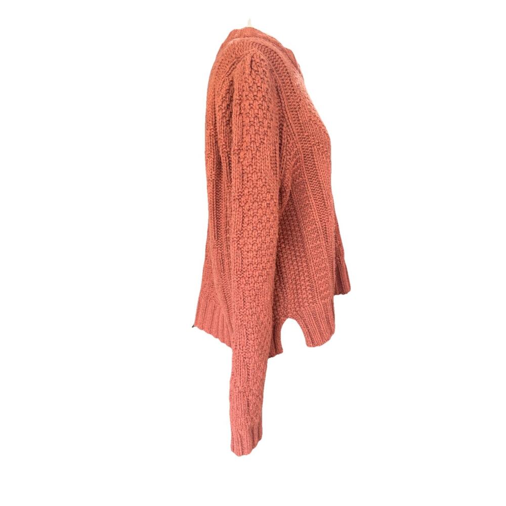 Madewell RidgeCrest Sweater Rust Crew Neck Knit Pullover Women L Fall Cozy - Picture 5 of 12